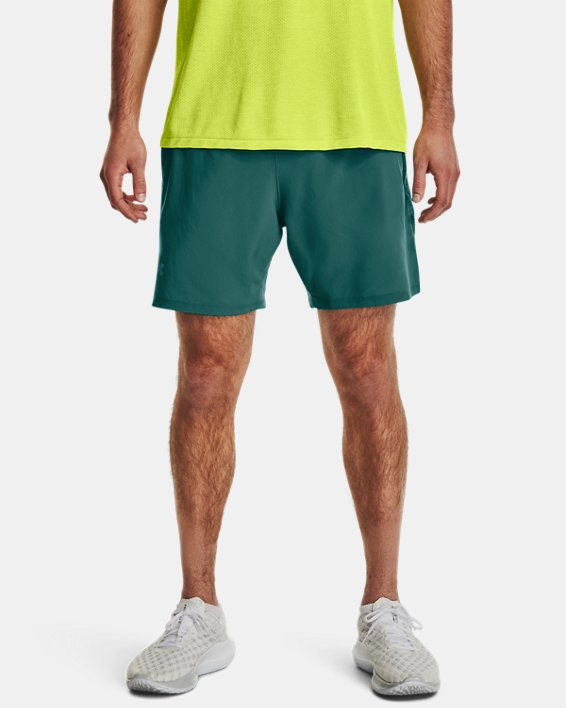 Men's UA Launch Elite 2-in-1 7'' Shorts, Green, pdpMainDesktop image number 0